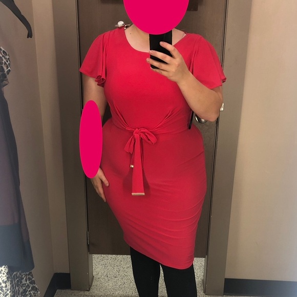 Tommy Hilfiger Pink Cap Sleeve Dress - Picture 8 of 9